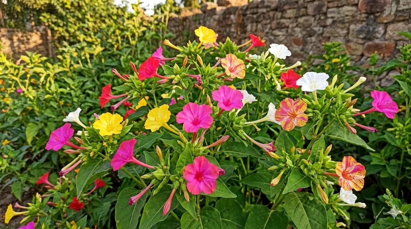 1000 Wunderblume Samen Mix (Mirabilis jalapa) Bunt Duftend Garten Balkon