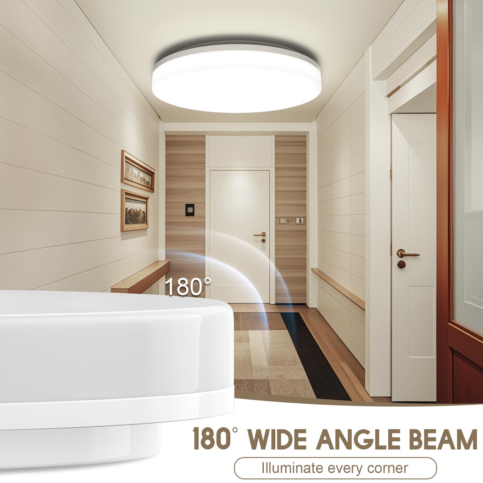 Lindby LED plafondlamp Eovi, 33 cm, wit, 4.000 K Lindby LED plafondlamp Eovi, 33 cm, wit, 4.000 K