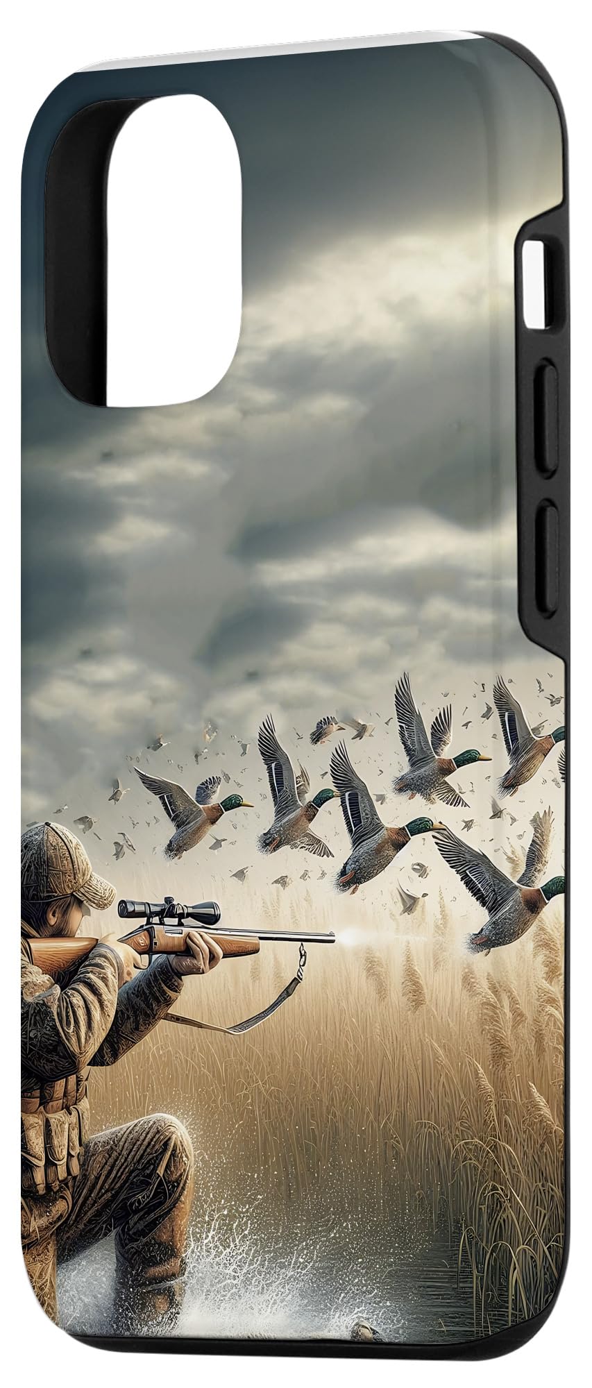 iPhone 14 Duck Hunter Men Illustration Hunting Case - Image 2