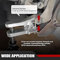 Vista 6 de ATPEAM Separador universal de rótulas Herramienta de extracción resistente para separar brazos, barras de acoplamiento y rótulas en automóviles