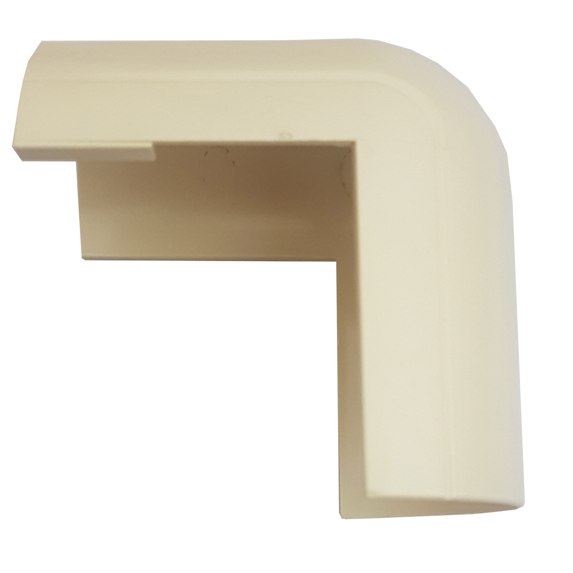 50Mm X 25Mm Magnolia Clip Over External Bend Trunking Adapter 90 Degree Conduit 5055538131455