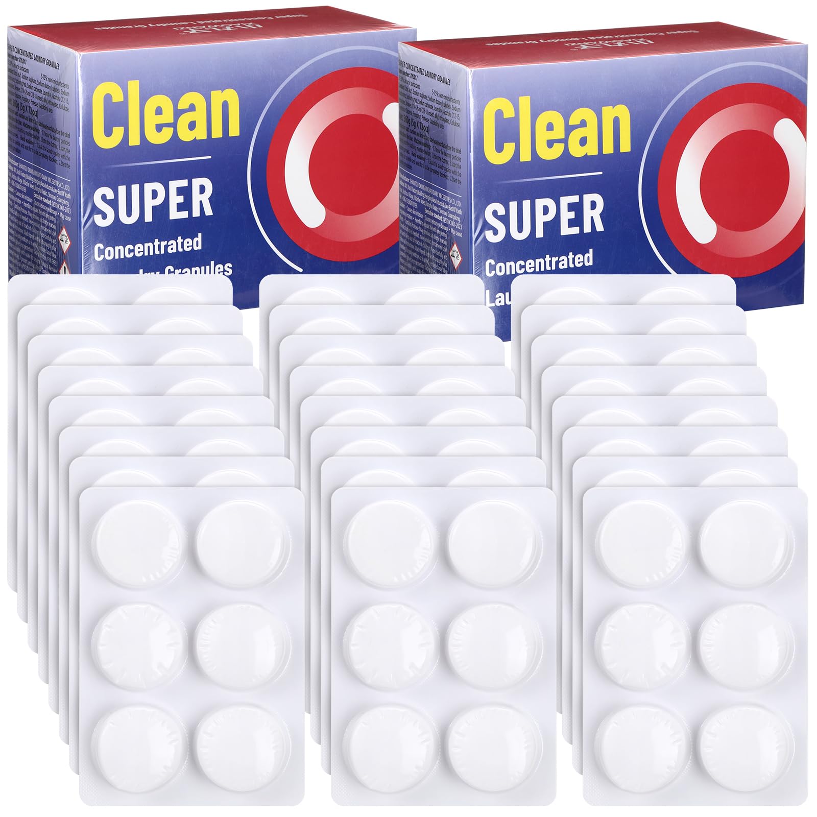 144 tabletas de detergente para lavar la ropa sucia, pastillas para lavar la ropa sucia, removedor de manchas a granel, alternativa a las hojas, cápsulas y líquidos, suministros de lavandería