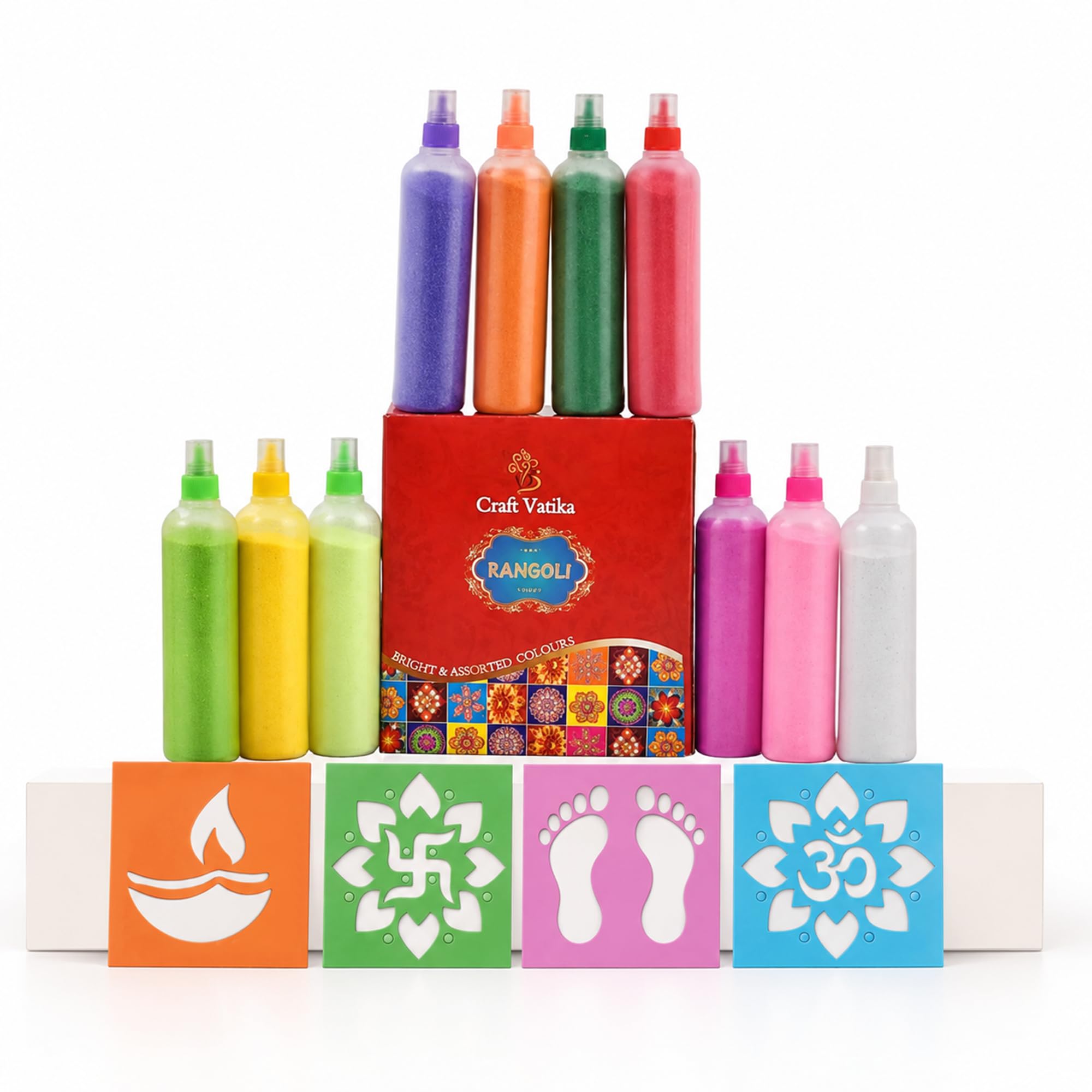 Diwali Rangoli Color Kit - 24 Vibrant Tubes -9