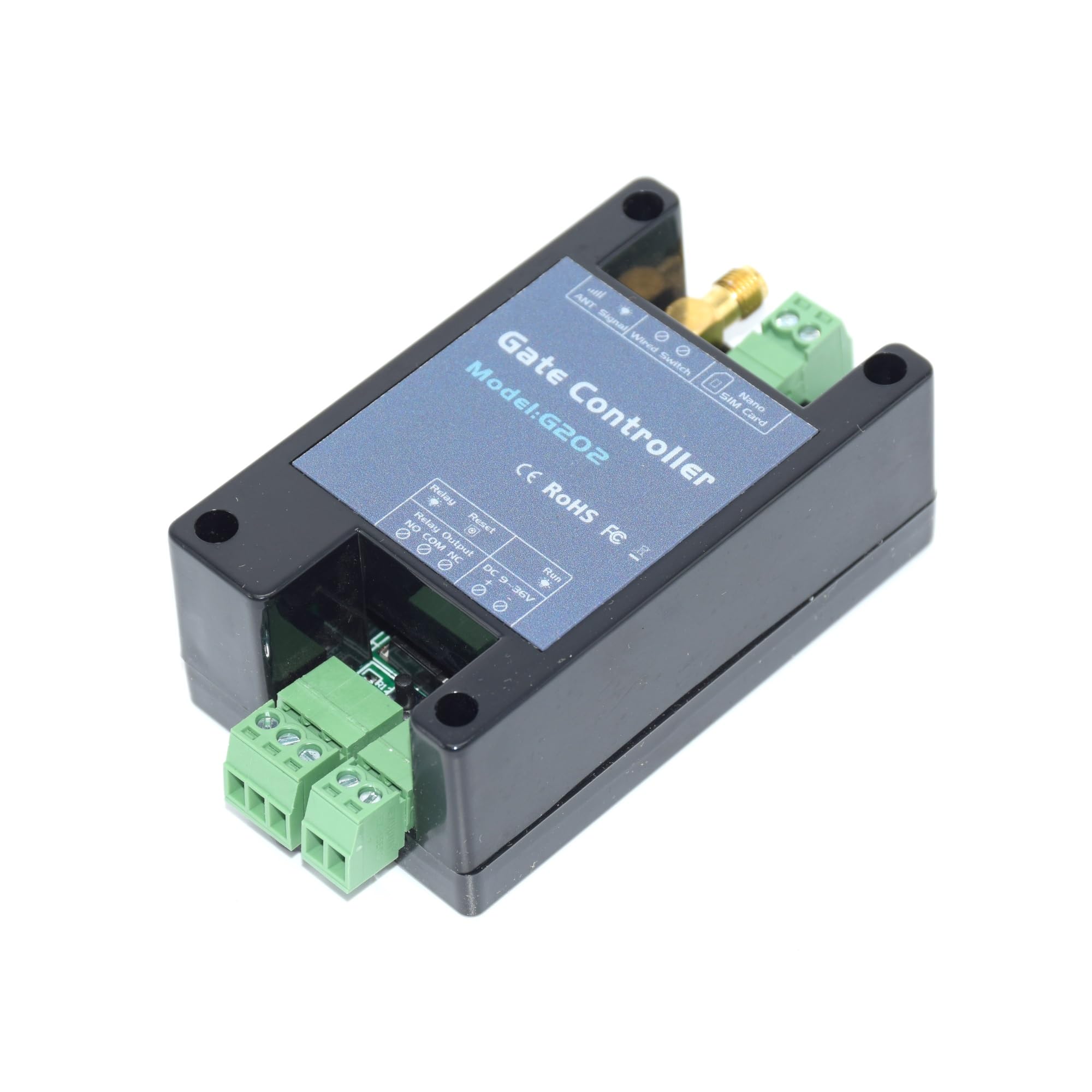 Kit Cancello Automatico, Interruttore a relè singolo con telecomando SMS apriporta 4G for apriporta scorrevole for garage a battente(4G with adapter)
