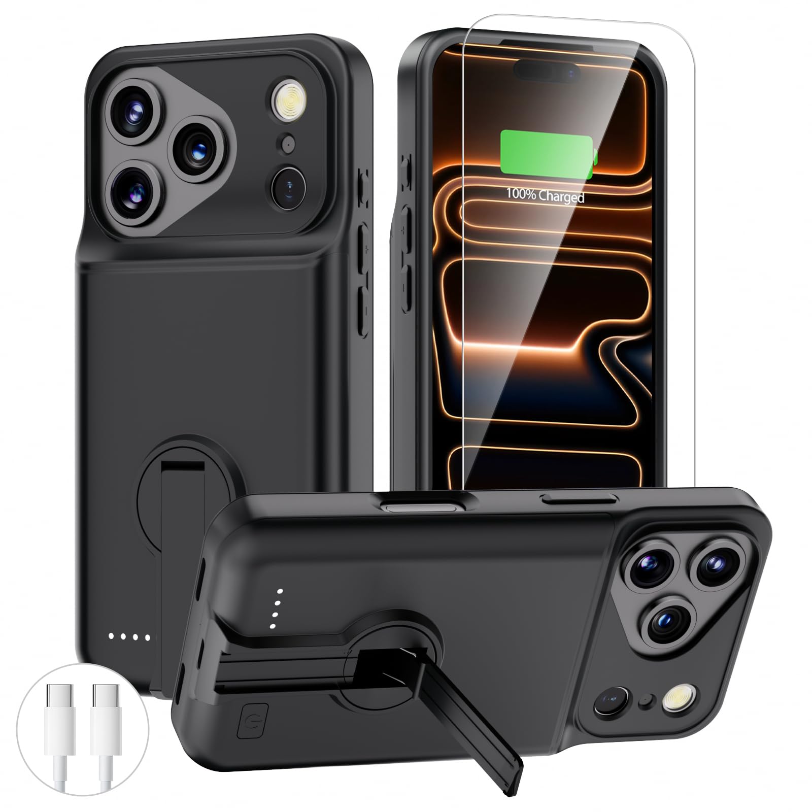 Amazon.com: BOPPS Battery Case for iPhone 17 Pro with Stand,Ultra