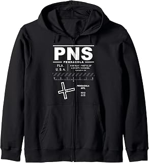 Pensacola International Airport Florida PNS Zip Hoodie