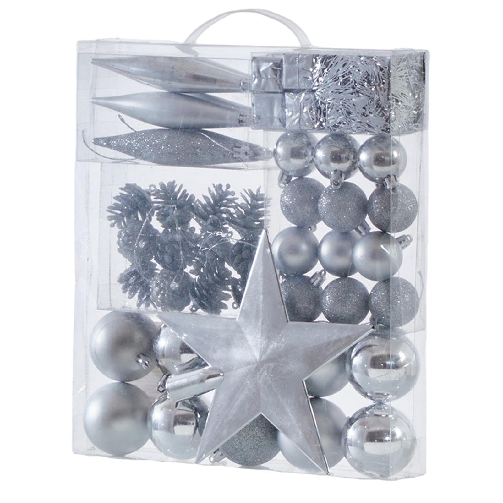 Boules de pommes de pin de Noël incassables pour extérieur et intérieur