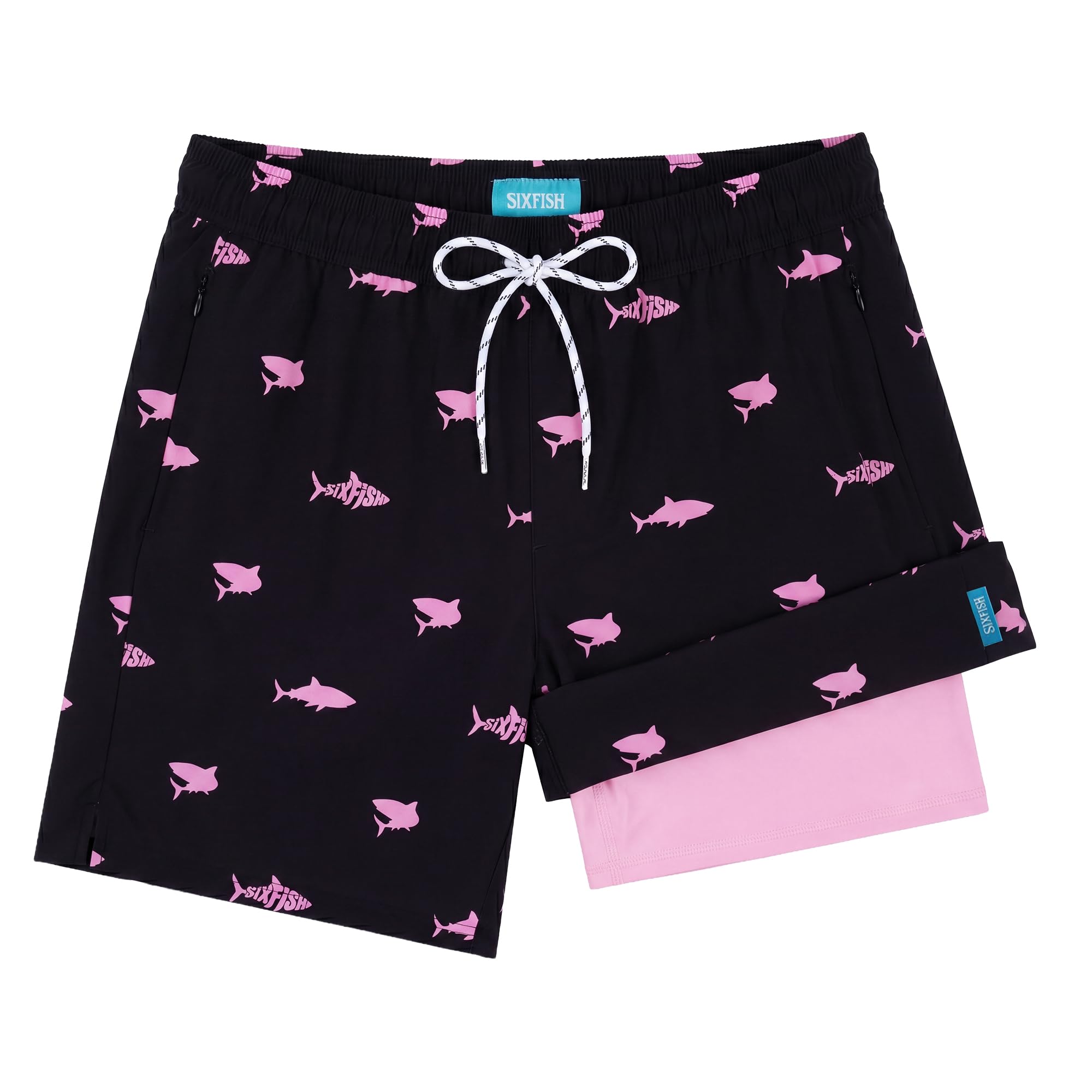Sixfish Men's Swim Trunks with Compression Liner
