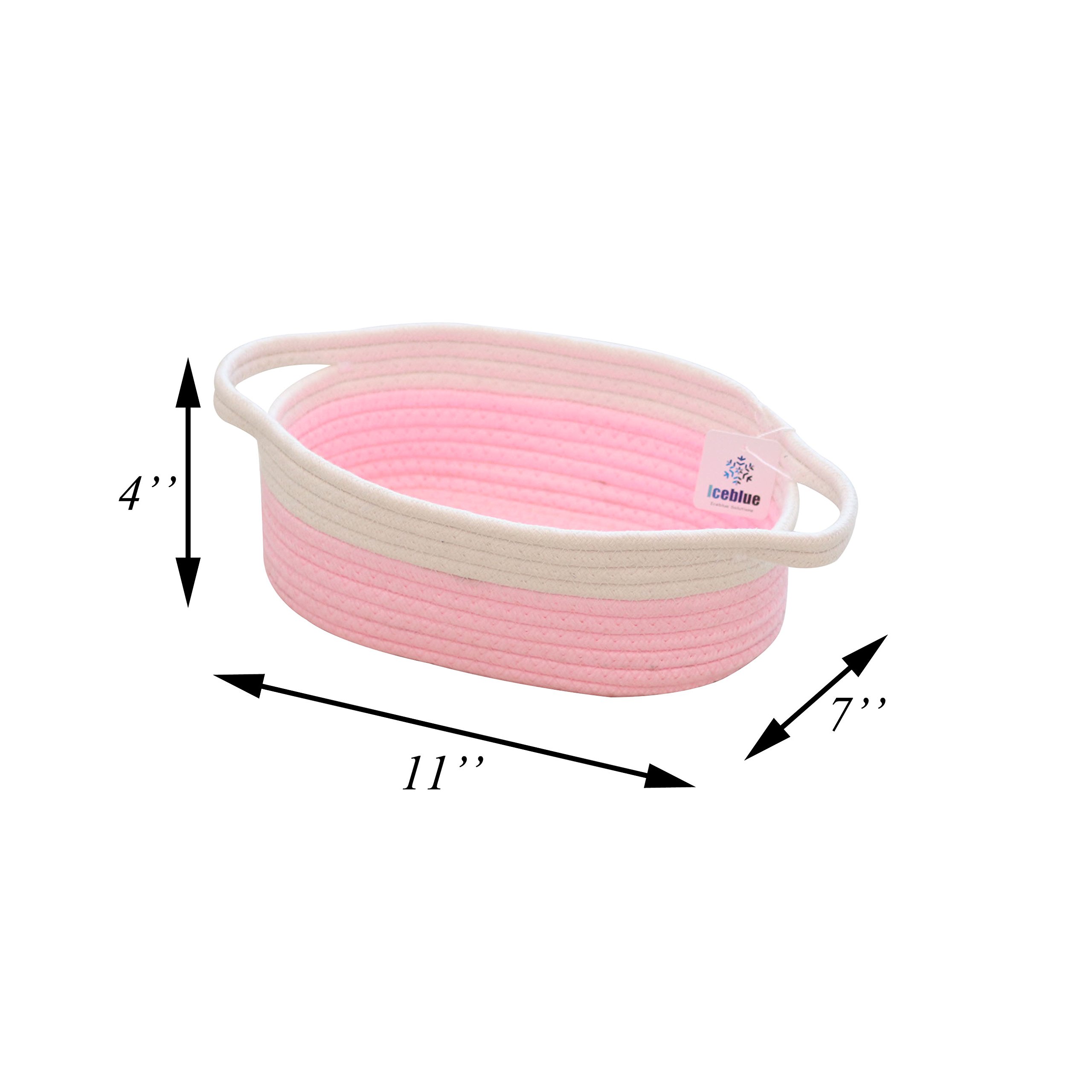 pink storage baskets nursery