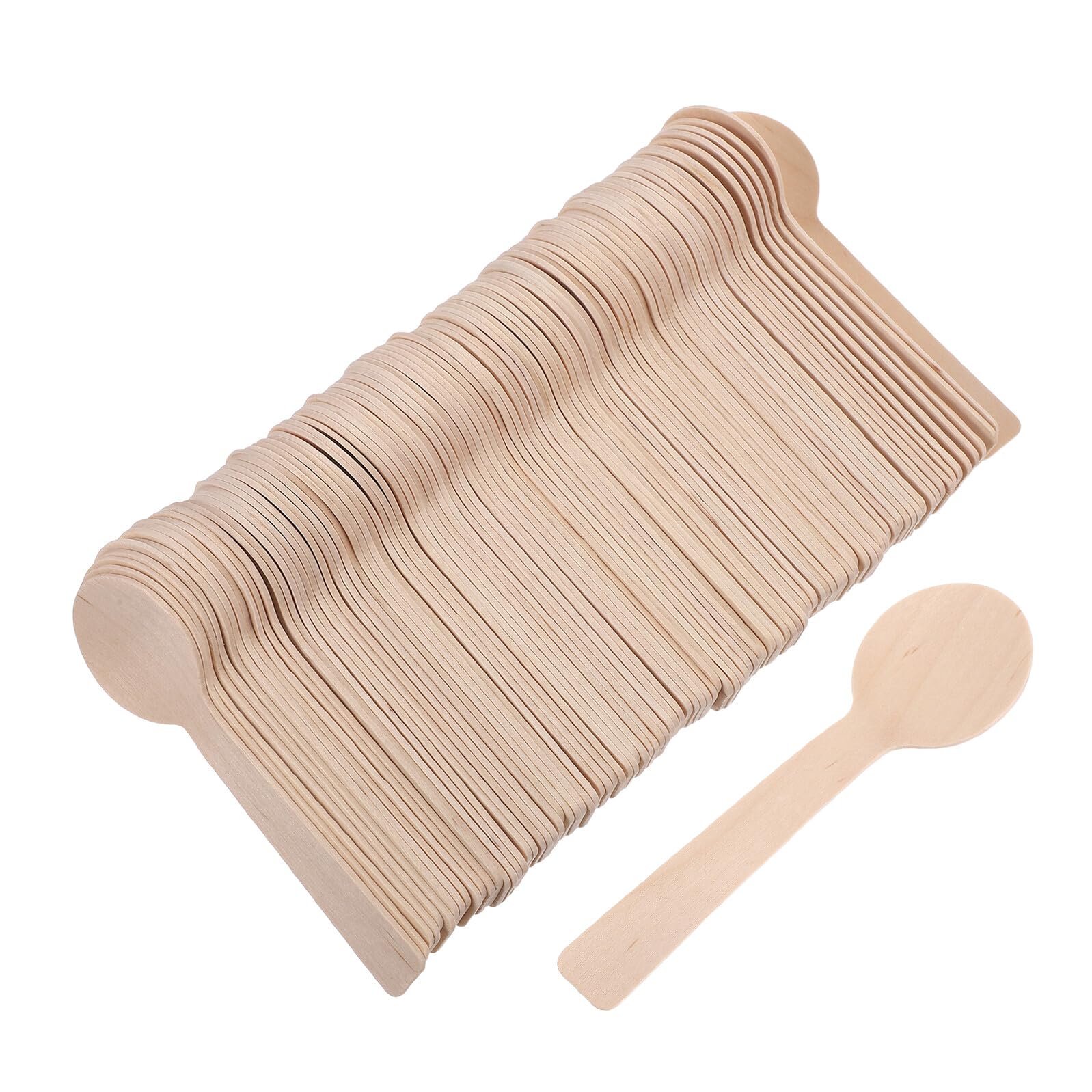 Cucharas de madera para postres y miel: 100 minicucharitas ideales para tarros