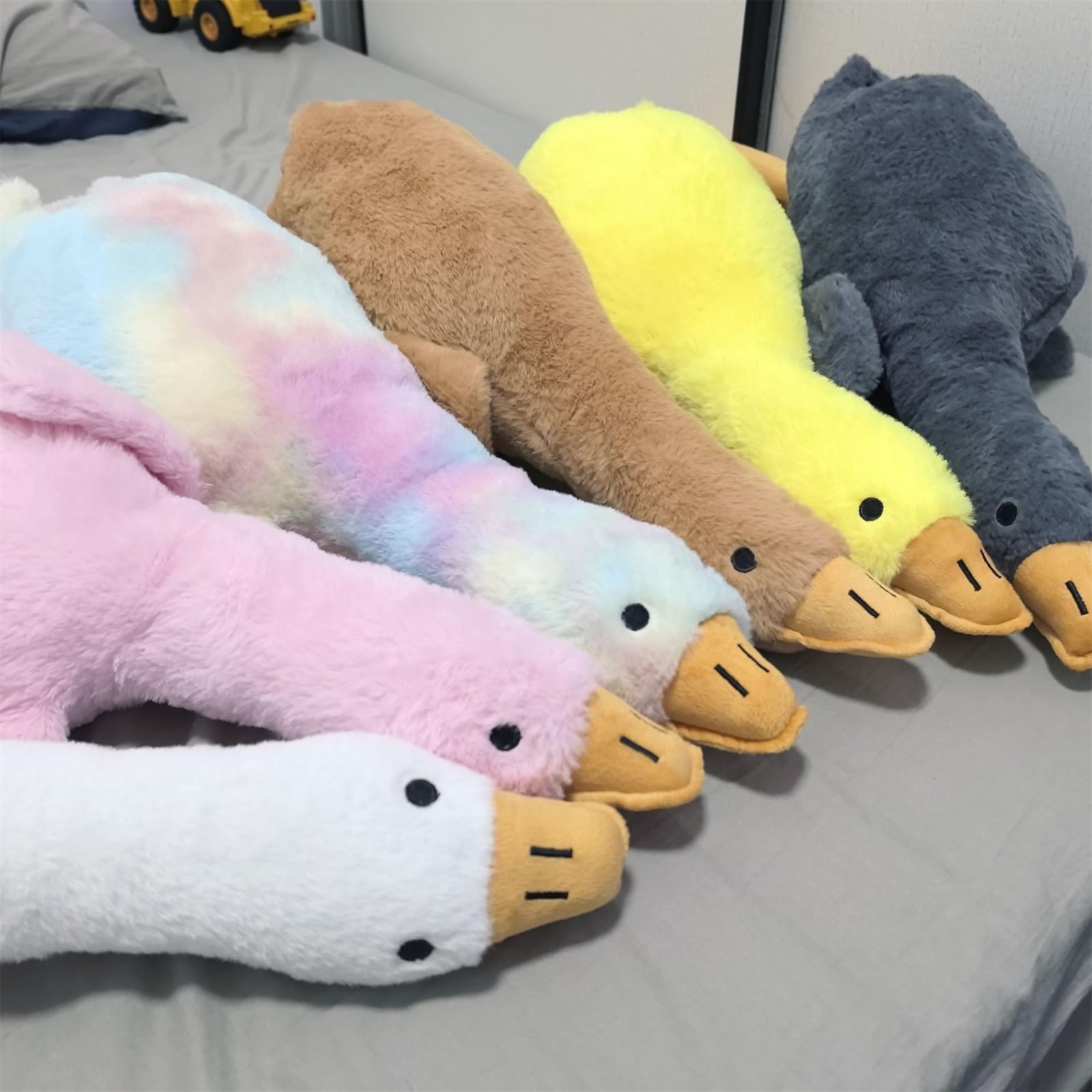 Ente Kuscheltier, Gans Kuscheltier, Gewichtskuscheltier Duck, Gewichtskuscheltier, Riesige Gans PlüSchtiere GroßE Ente Puppe, FüR Junge MäDchen Geschenk (190cm,qicai)