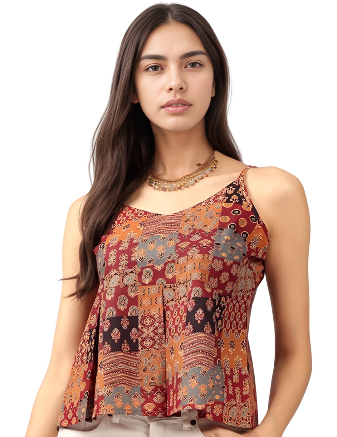agof Women's Polycotton Multicolor Printed Top - Stylish, Comfortable, Various Sizes XS to L-picture-23
