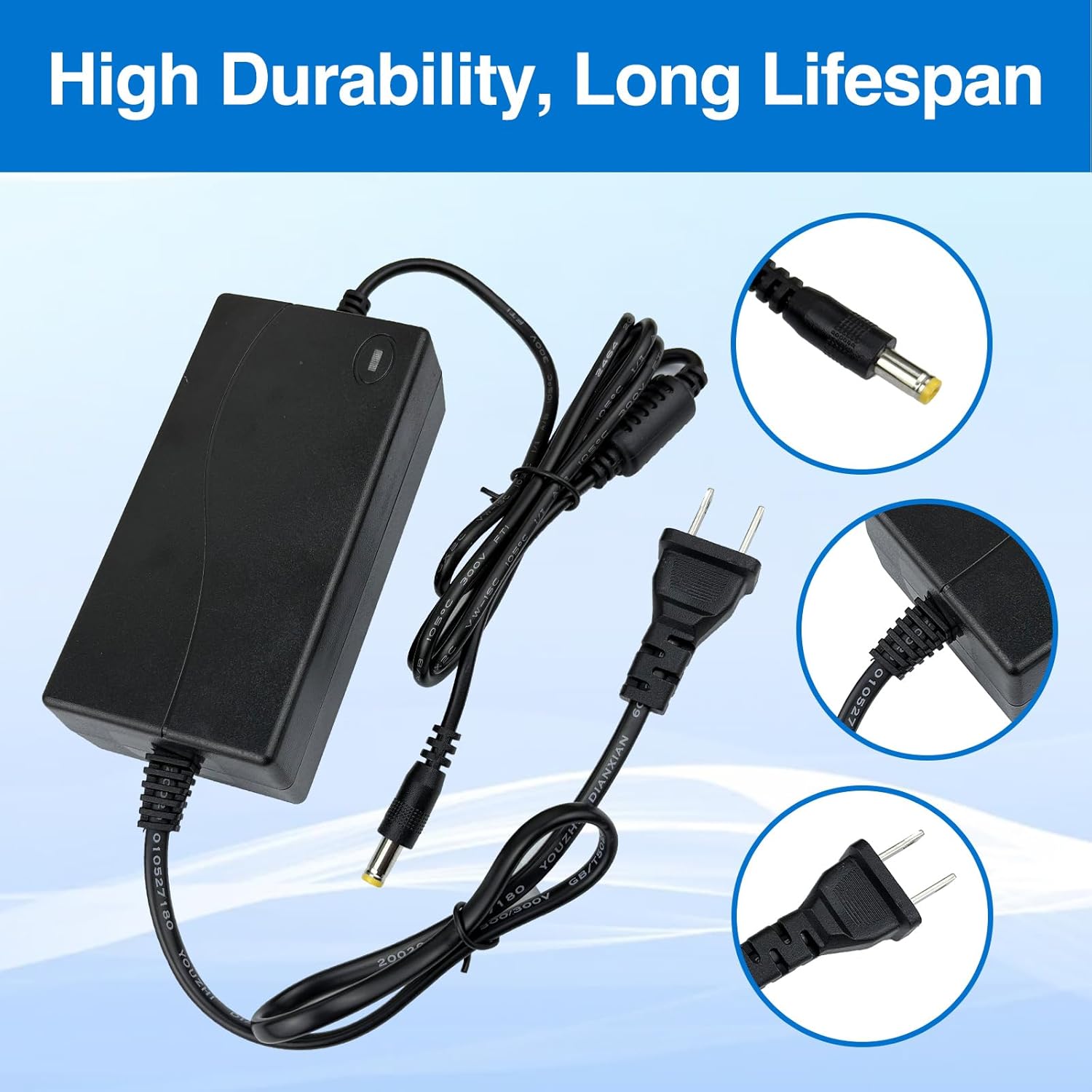 12V AC/DC Power Adapter for NordicTrack RW900 Rower, Compatible with NTEVRW15920.0, NTRW19147 Series Rowing Machine Power Supply Cord Multiple Models