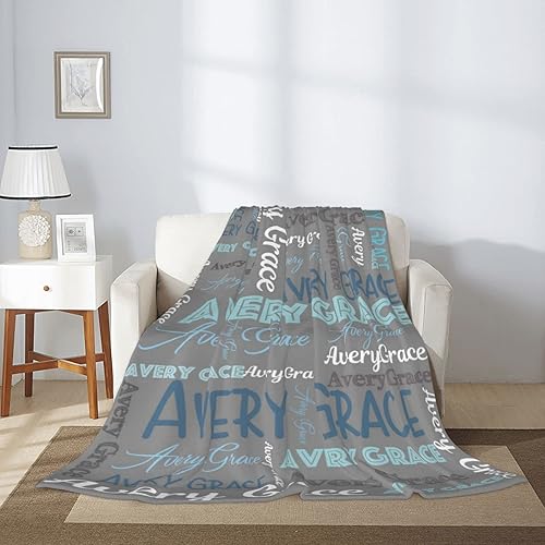 Miniatura 10 de Manta personalizada para bebés, niñas y niños, mantas de bebé personalizadas con nombre, mantas personalizadas para niños, manta de bebé