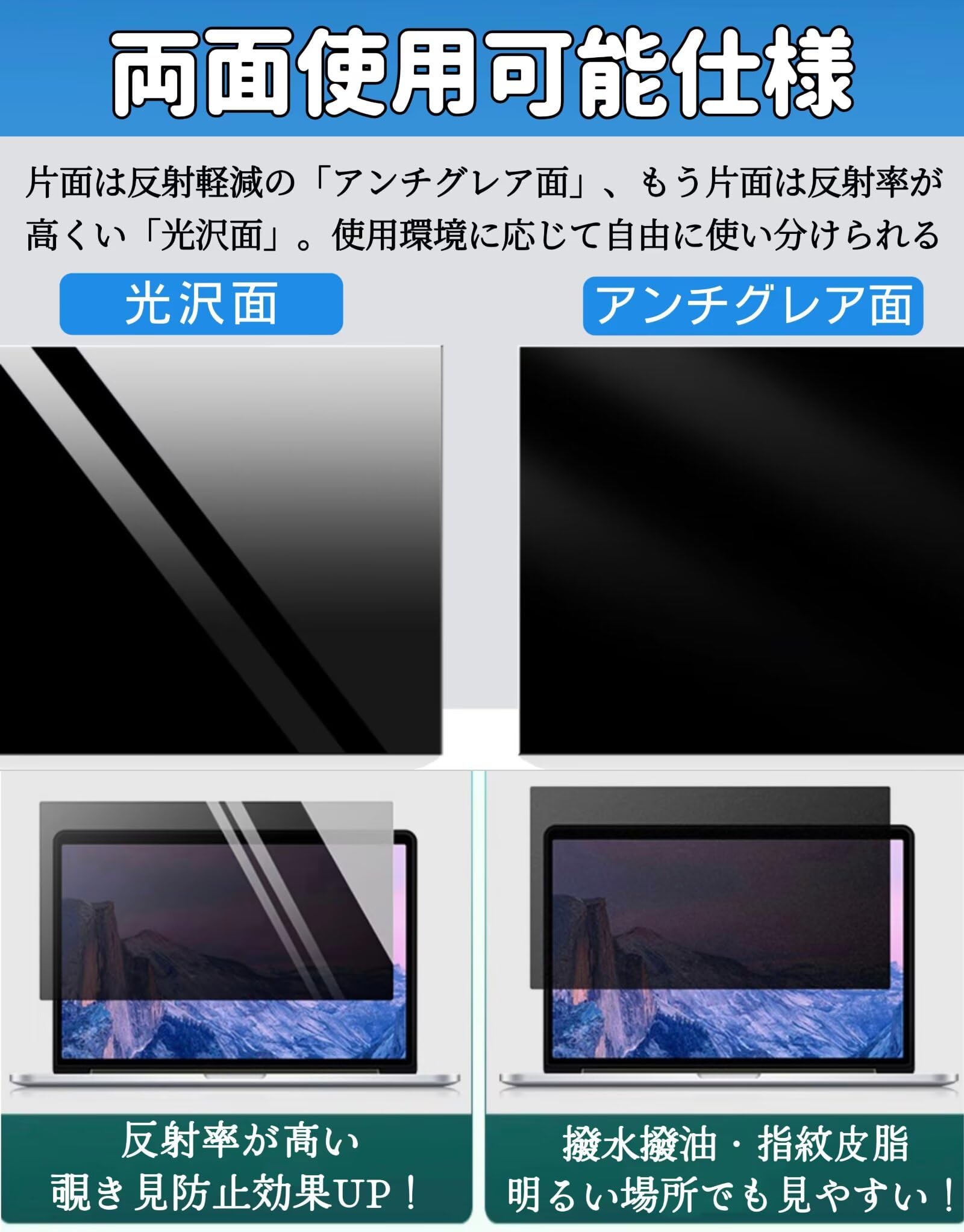 Amazon | 17インチ(5:4)プライバシーフィルター 覗き見防止フィルター