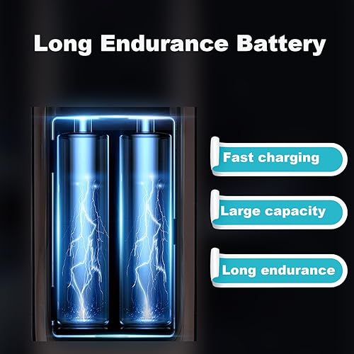 Miniatura 7 de Plumero de aire eléctrico  Plumero de aire comprimido de 130,000 rpm, soplador de secado a chorro ajustable de 3 engranajes, lata reutilizable para