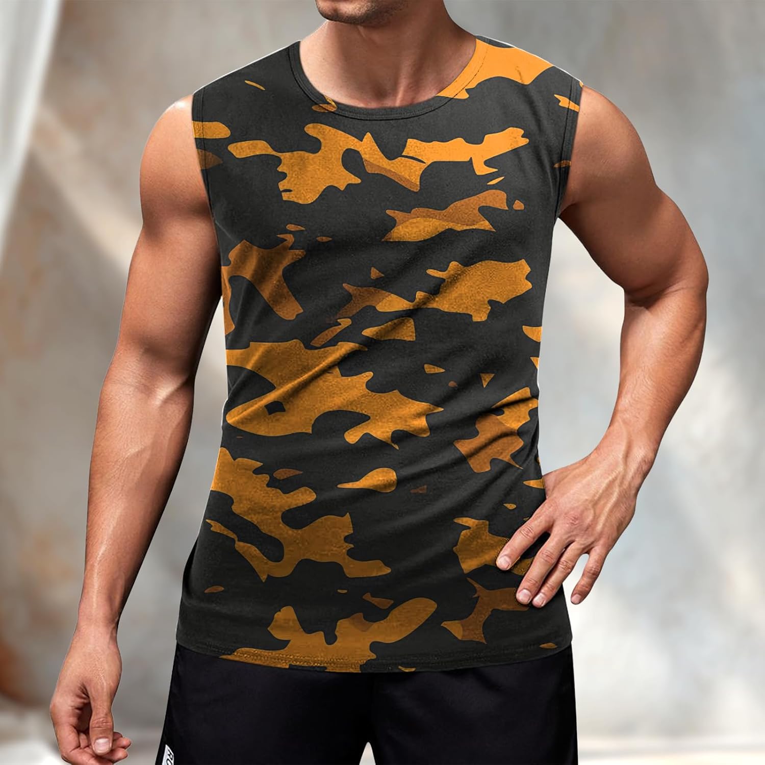 Mens Tank Tops Graphic Beach Tank Tops for Men Lightweight Breathable Sleeveless T-Shirt Summer Casual Beach Wear - Image 2