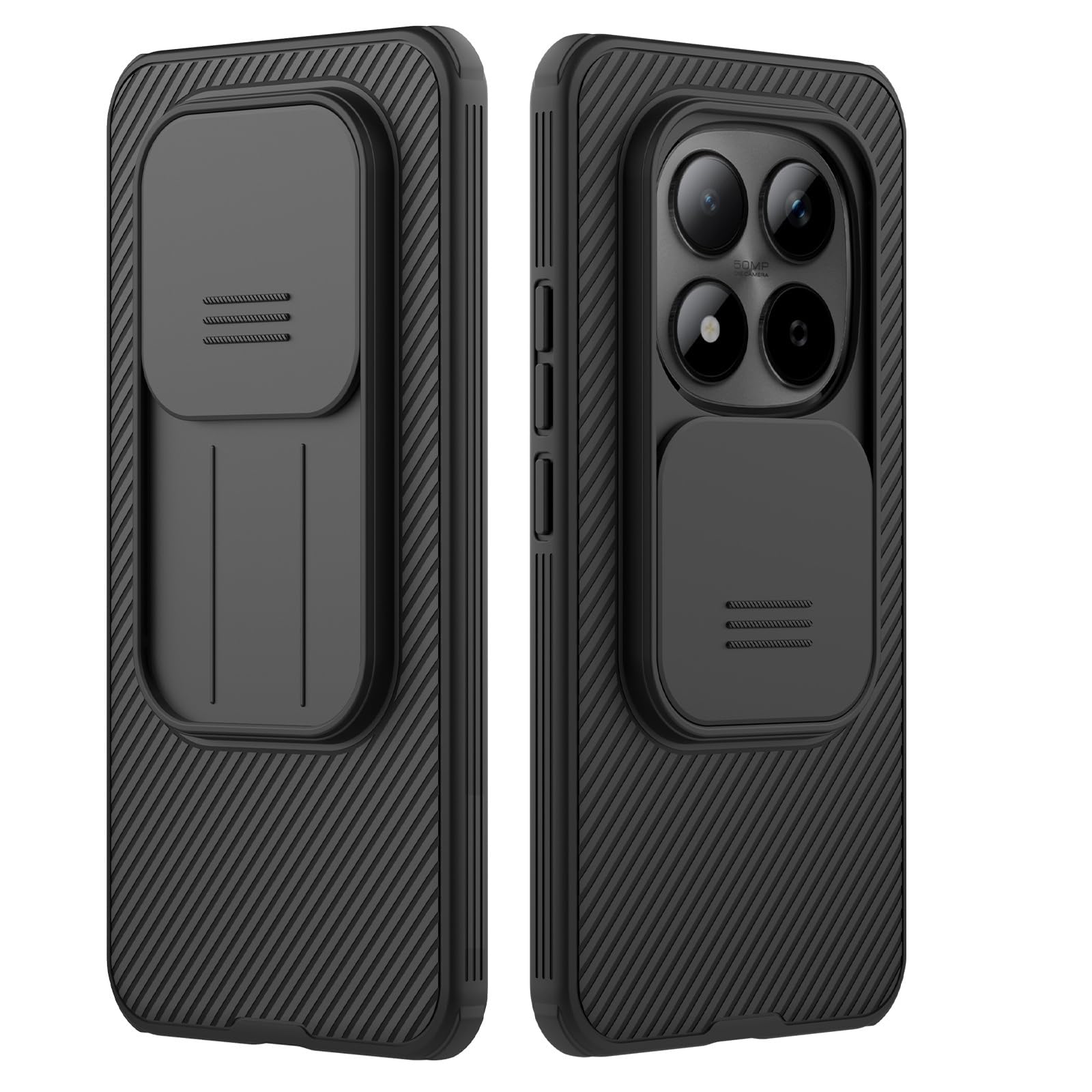 for Xiaomi redmi Note 15 Pro Plus 5G Case, Slim case Protective Cover with Camera Protector Hard PC TPU Thin Anti-Scratch Phone Case for Redmi Note 15 pro+ Plus 5G (Black, Note 15 Pro Plus)