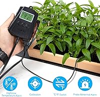 Vista 5 de Inkbird Termostato de alfombrilla de calor WiFi para reptiles Controlador de temperatura con 2 sondas y 2 salidas, Termostato de alfombrilla