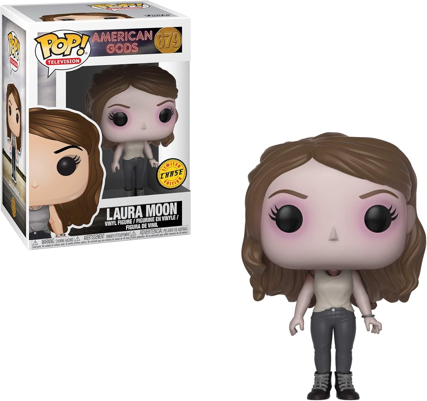 Funko Pop! TV: American Gods - Lauren Moon Chase Vinyl Figure (Includes Compatible Pop Box Protector Case)