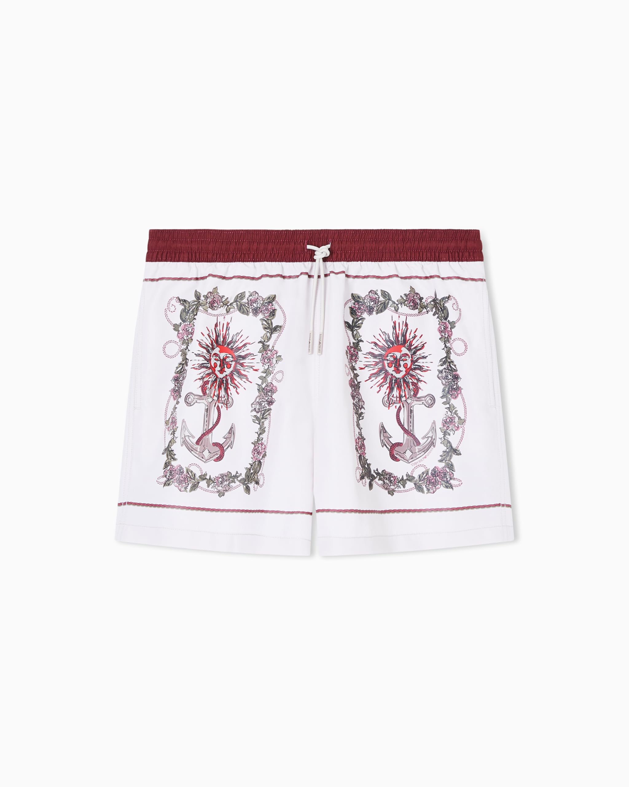 Emporio Armani Herren Karten Prints Boxer Beige M