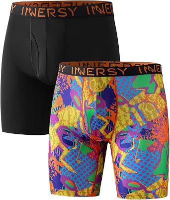 INNERSY Boys Underwear Breathable Boxer Briefs Lightweight Soft Quick Dry Shorts 2-Pack