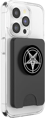 Miniatura 9 de Pentagram - Motivo de estrella negra satánica con cabeza de cabra Baphomet, PopSockets PopGrip agarre intercambiable para teléfonos y tabletas
