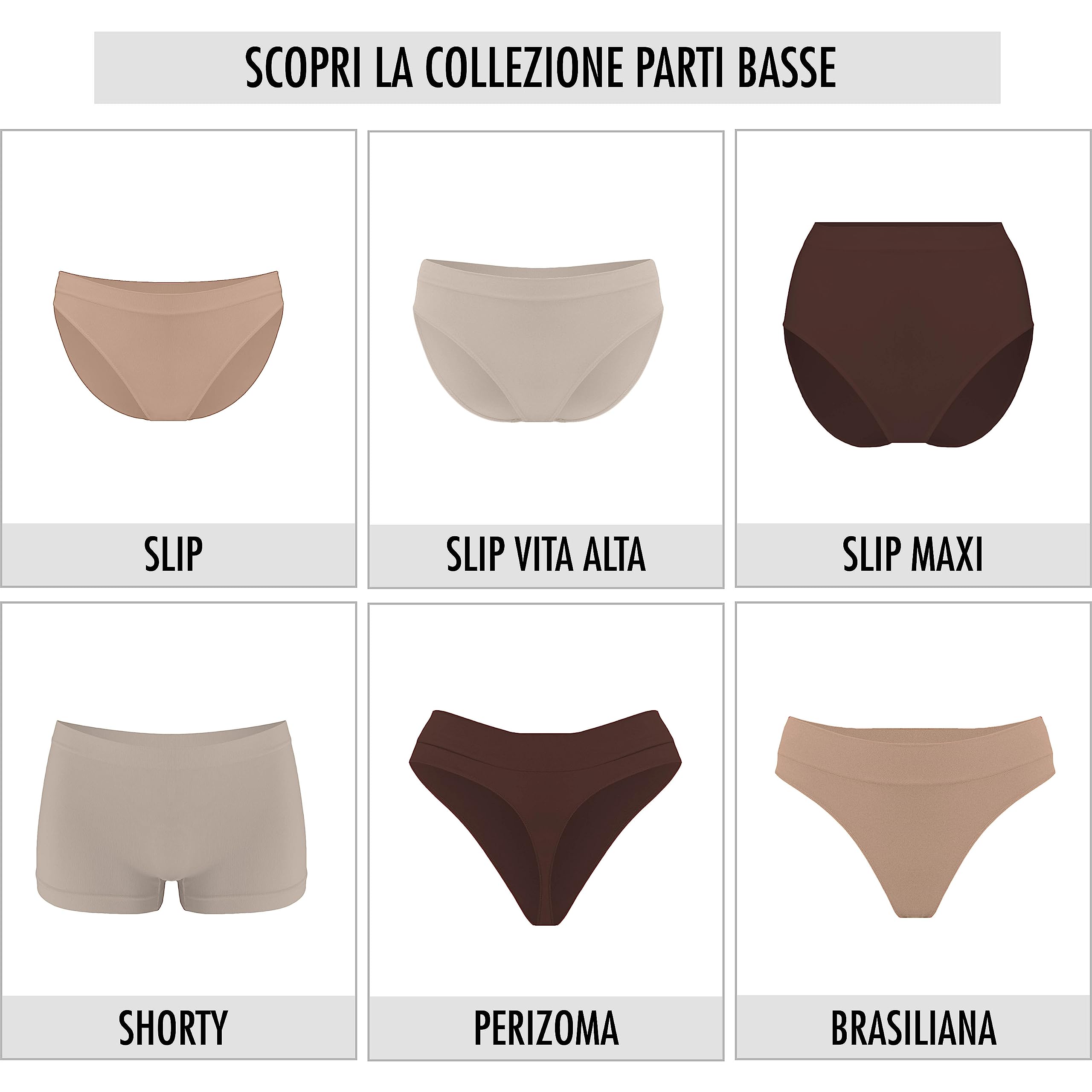 Risalti Reggiseno Senza Ferretto Spalla Stretta 3 pz - Bralette Donna Senza Cuciture ed Etichette, Reggiseno Donna in Microfibra Elasticizzata, Brassiere, Top Morbido, Intimo - Made in Italy