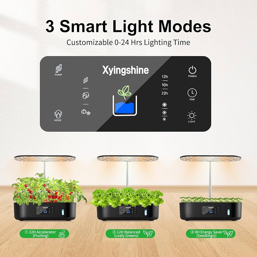 HYPLANTS♪　種子セット Amazon.com: Xyingshine Hydroponics Growing System Kit Indoor Herb