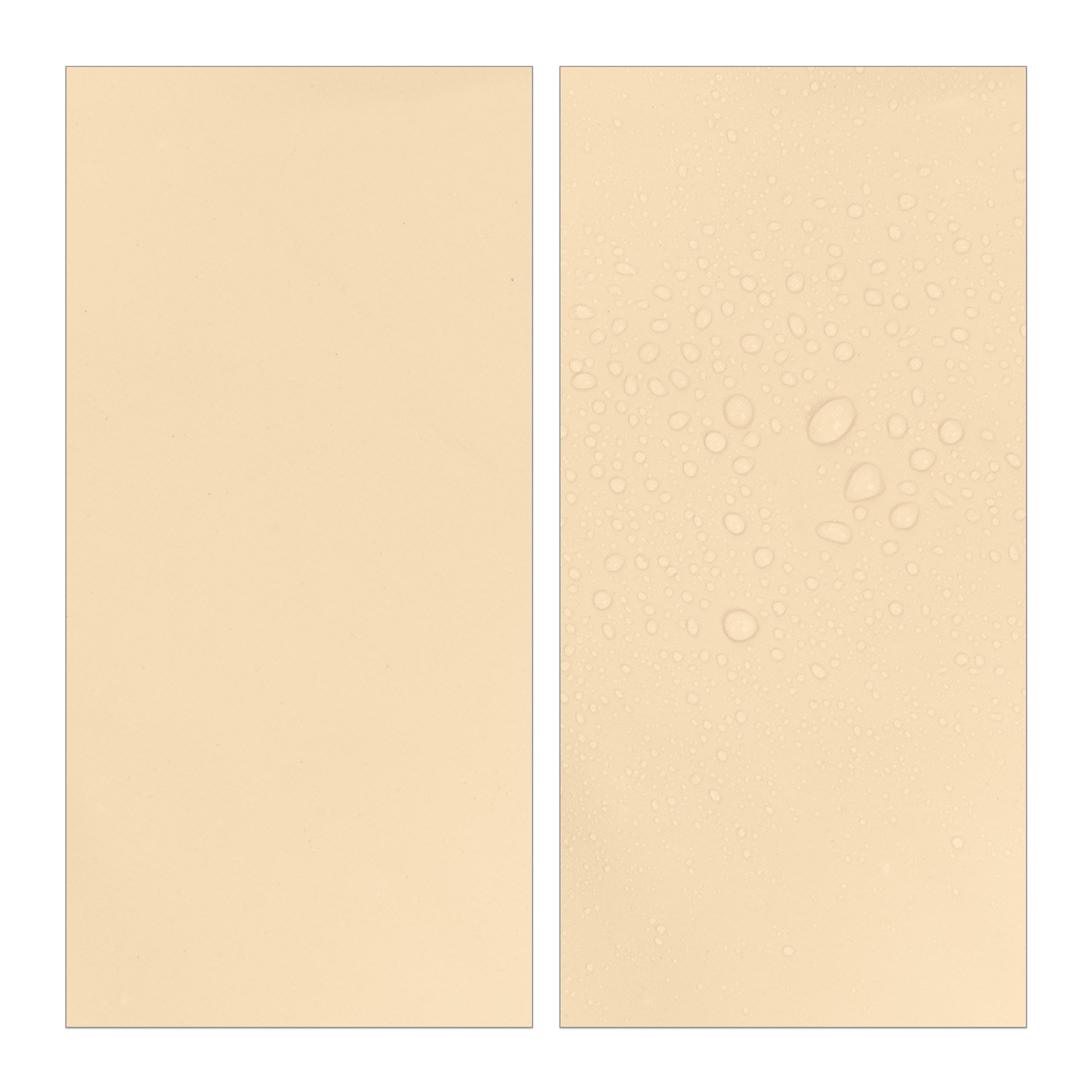 Relaxdays Sonnensegel rechteckig, 2 x 4 m, wasserabweisend, UV-Schutz, mit Spannseilen, Schattenspender Garten, beige