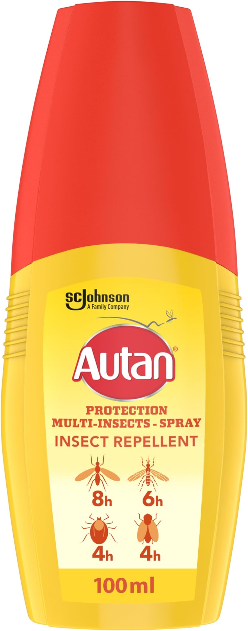Autan Mosquito & Insect Repellent Pump Spray, Travel Essentials, Suitable For Kids, DEET Free Formula, Up to 8 Hours Protection against Mosquitoes, Biting Flies and Ticks, 100 ml