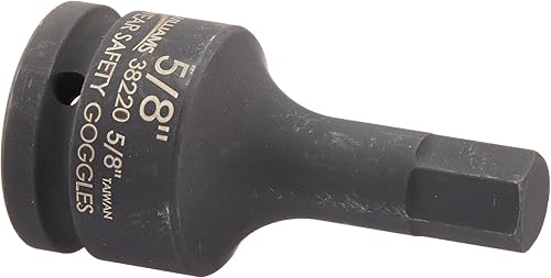 Williams JHW38220 - Enchufe hexagonal de impacto de 34 pulgadas, 58 pulgadas
