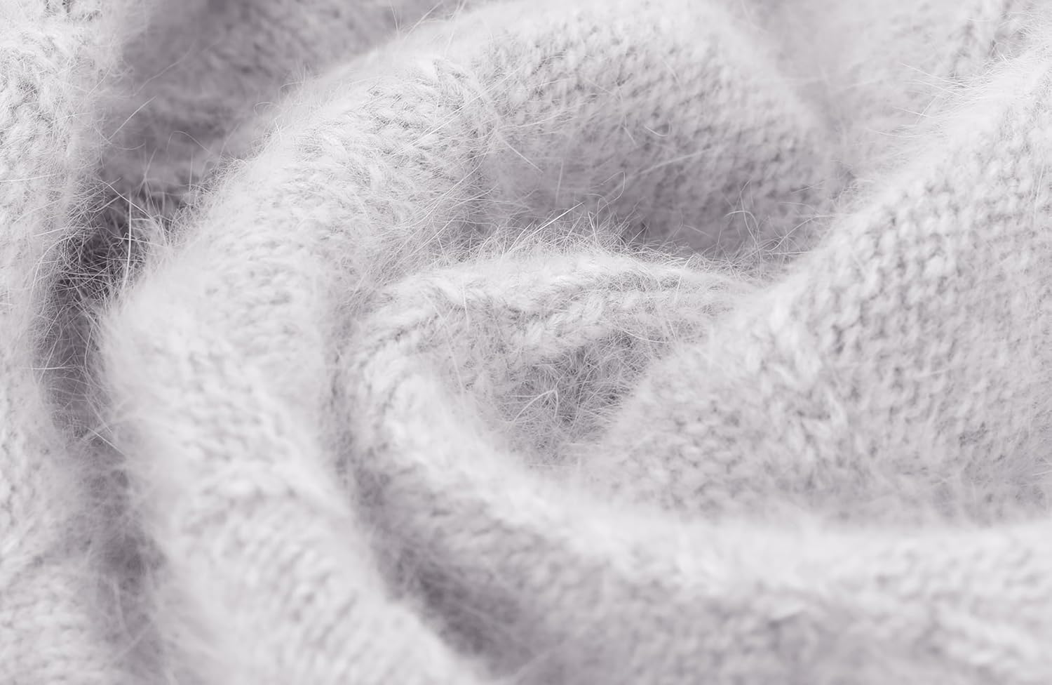 Women Men Cashmere Blend Beanie Hat Soft Lightweight Warm Winter Cable Knit Slouchy Beanie Hat for Women Men - Image 6