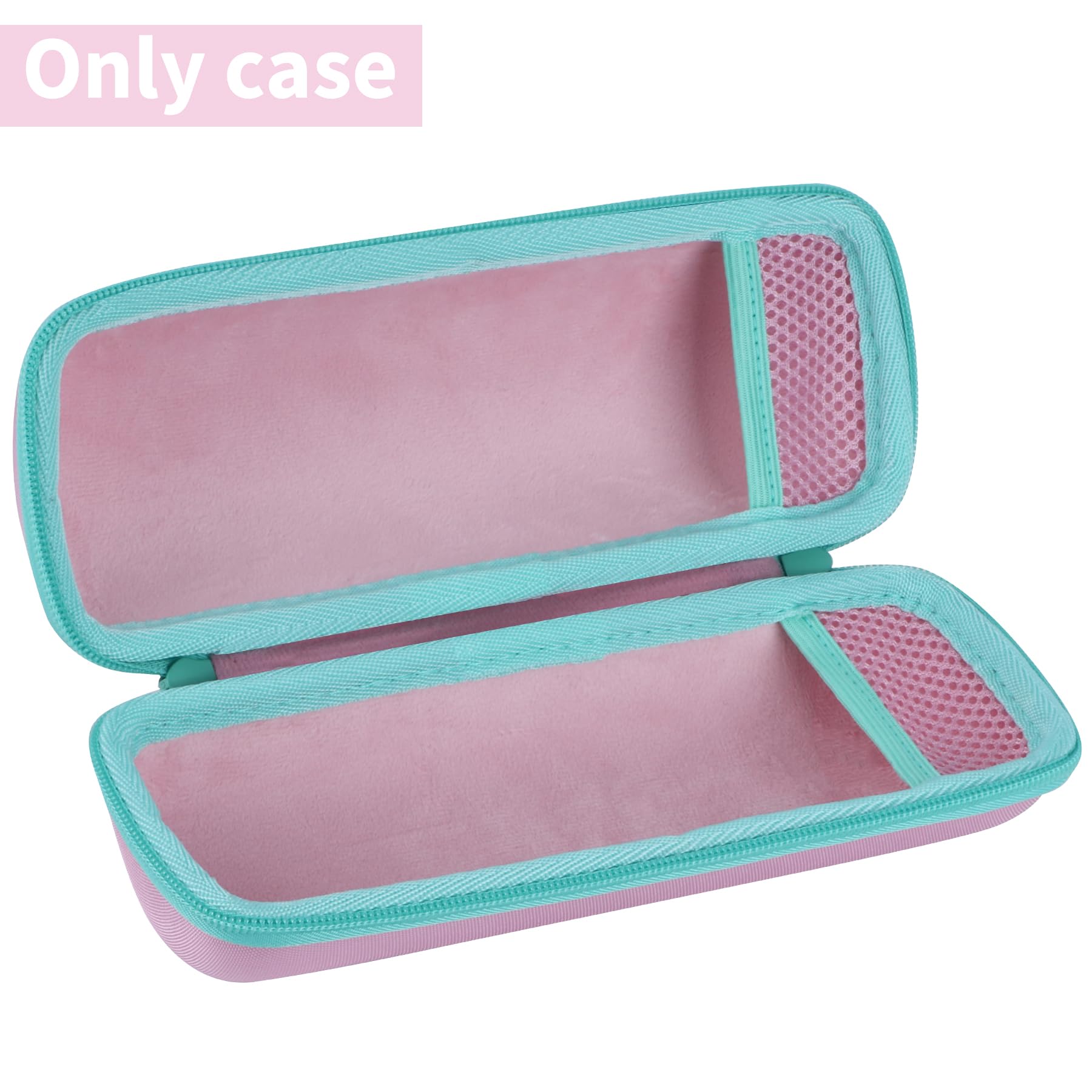 Peyyargo Hard Protective Case Compatible with JBL Flip 7/ Flip 6/ Flip 5 Portable Speaker, (Pink+mint Green) - Image 2