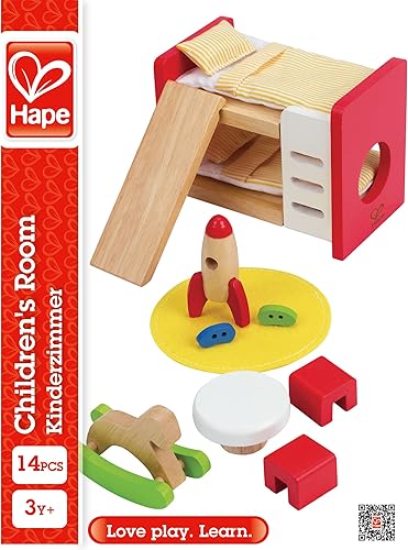 Miniatura 2 de Muebles de madera para habitación de casa de muñecas con accesorios de Hape