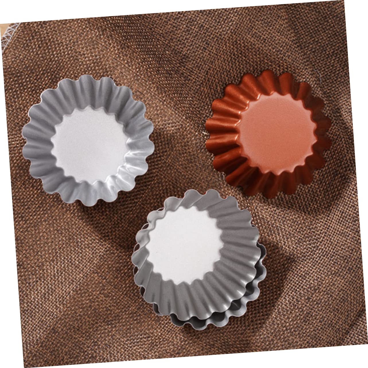 ABOOFAN Pz Stampo Tondo Per Crostata All'uovo Per Crostate Resistenti Al Calore Stampo Crostata Multifunzione Stampo Da Forno Accessori Budino Acciaio Al Carbonio