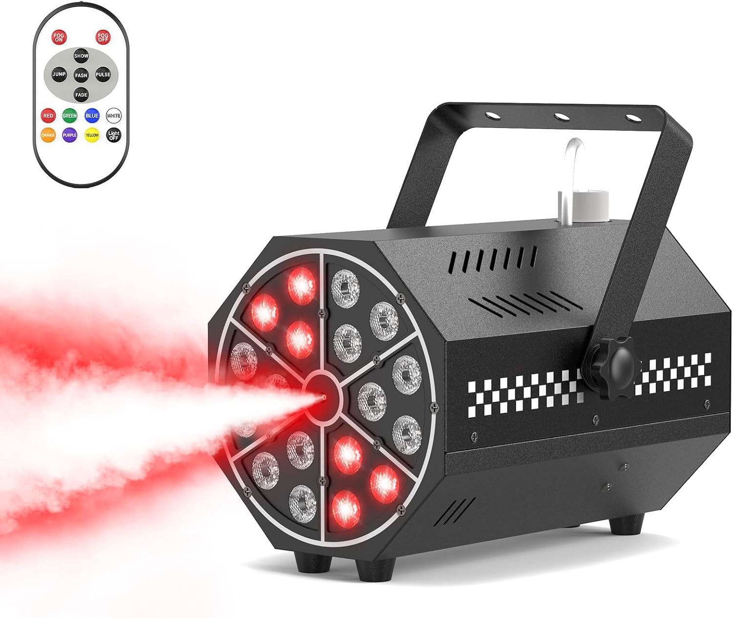 800W Nebelmaschine mit 18 RGB Par LED Fernbedienung