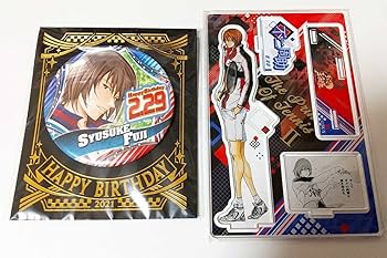 美品 不二周助 新テニスの王子様 バースデーグッズ アクリルスタンド 缶バッジ Amazon.co.jp: 不二周助 名場面ジオラマフィギュア バースデー缶