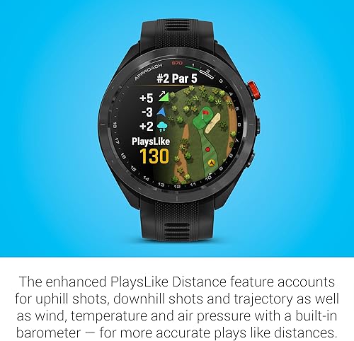 Miniatura 4 de Garmin Approach S70 Golf Smartwatch  Pantalla AMOLED  Ejecución de tiroalineación de putt  Sistema de golf con kit completo Approach CT10, sistema