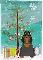 Vista 1003 de Caroline's Treasures BB4243GF Bandera de jardín con texto en inglés «Merry Christmas» con texto en inglés «Merry Christmas», bandera decorativa