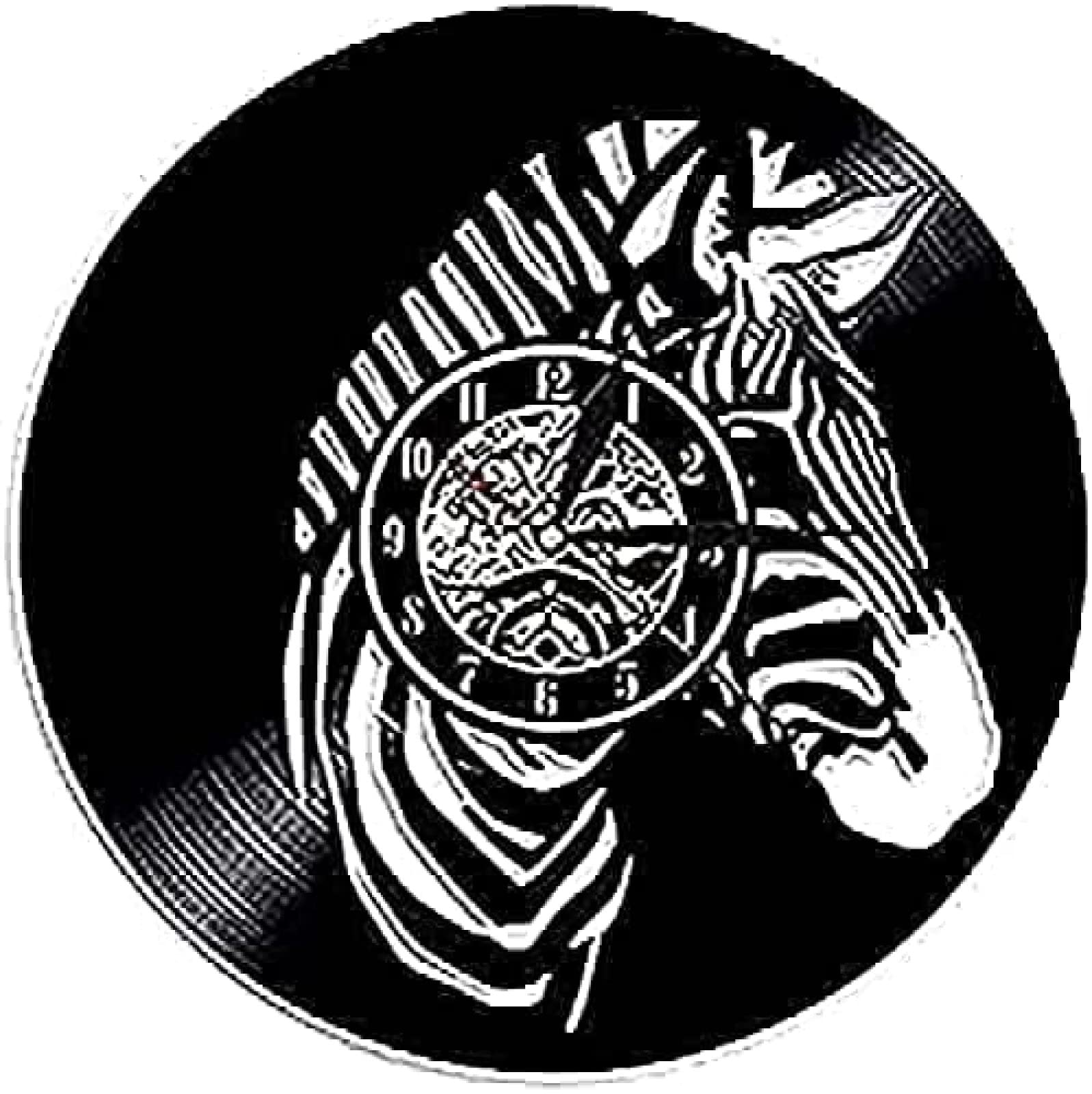 Horloge murale ronde zèbre 30cm pour chambre d'enfant et décoration de maison