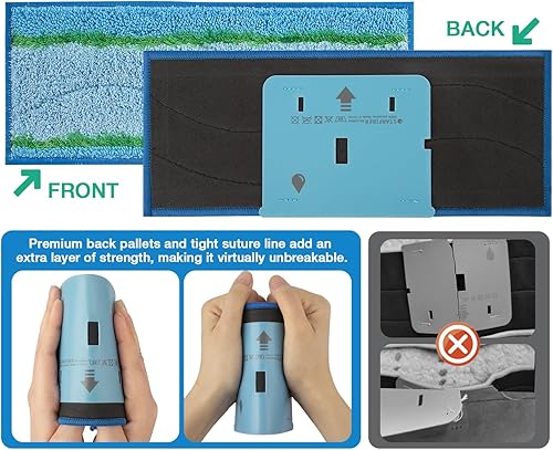 Miniatura 10 de MXZONE for i-Robot Braava Jet m6 Washable and Reusable Wet Mopping Pads Compatible with Braava Jet m Series,Roomba Mop Pads for iRobot Braava Jet M6