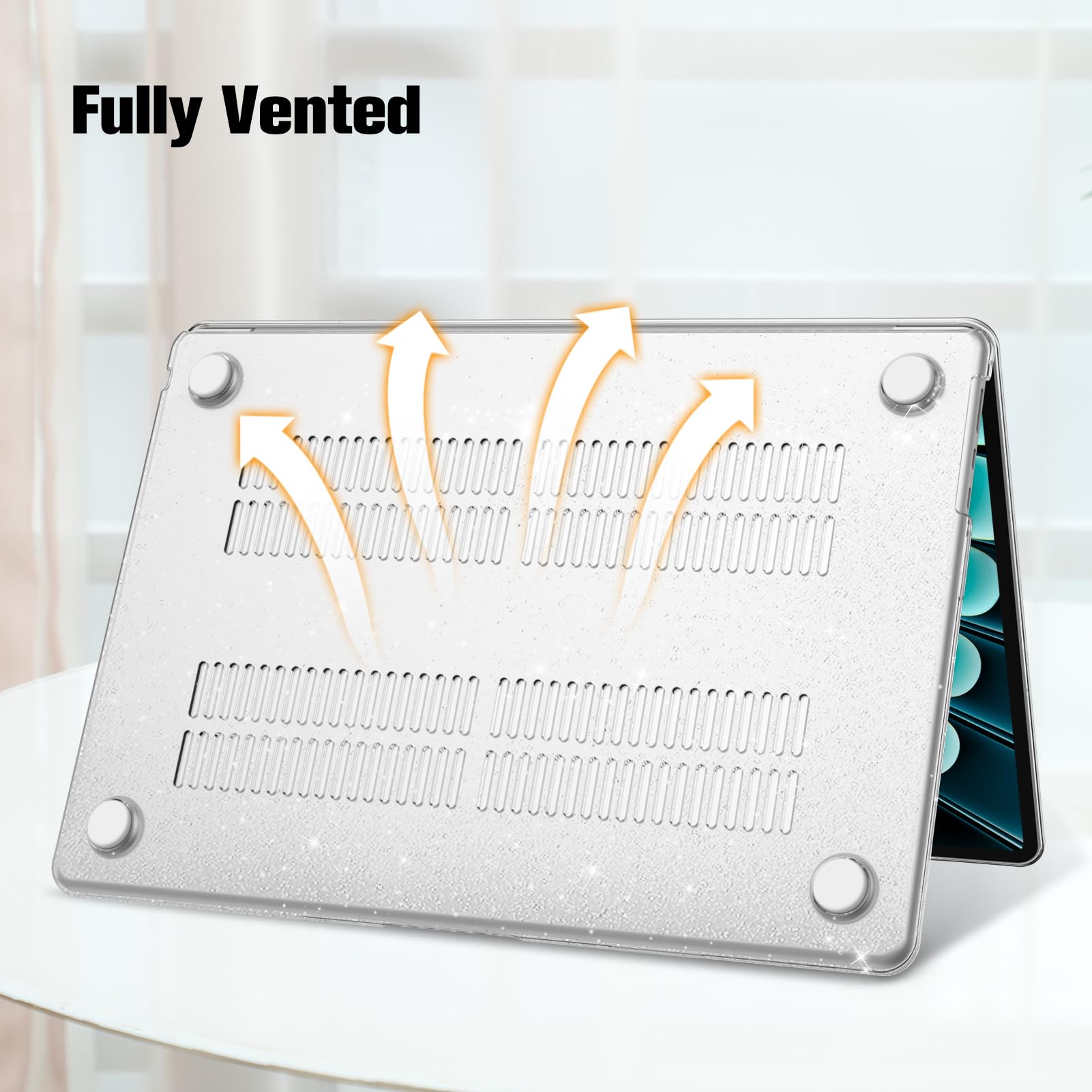 FINTIE Coque Compatible avec MacBook Air 15 Pouces M4 M3 M2 (2025