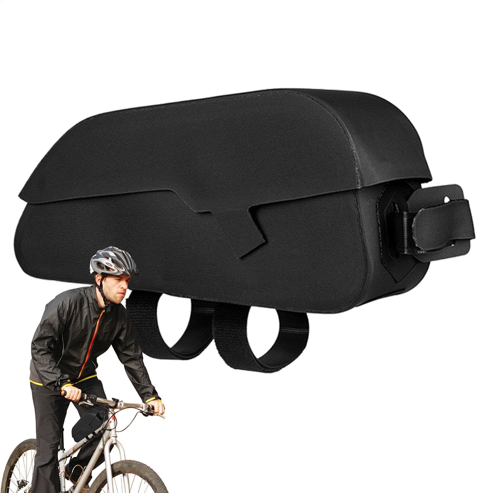 Bike Storage Pouch, Cycling Top Tube Bag - Under Seat Magnetic Flap Phone Bag | Quick Release Under Top Tube Bag, Waterproof Under Frame Storage