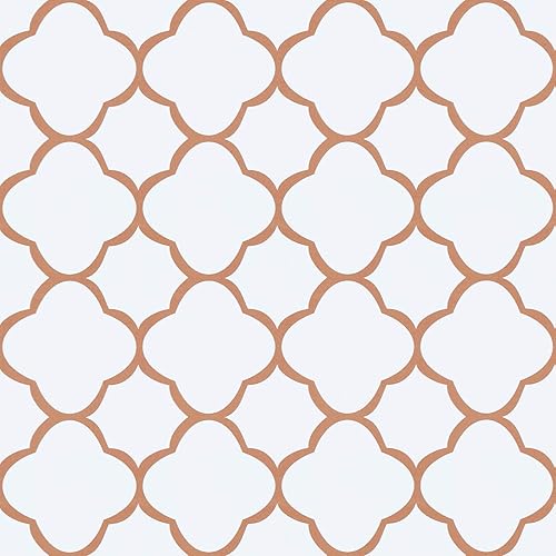 Papel tapiz autoadhesivo para despegar y pegar de 17.7 x 197 pulgadas, color blanco y dorado rosa, papel de contacto extraíble y autoadhesivo para