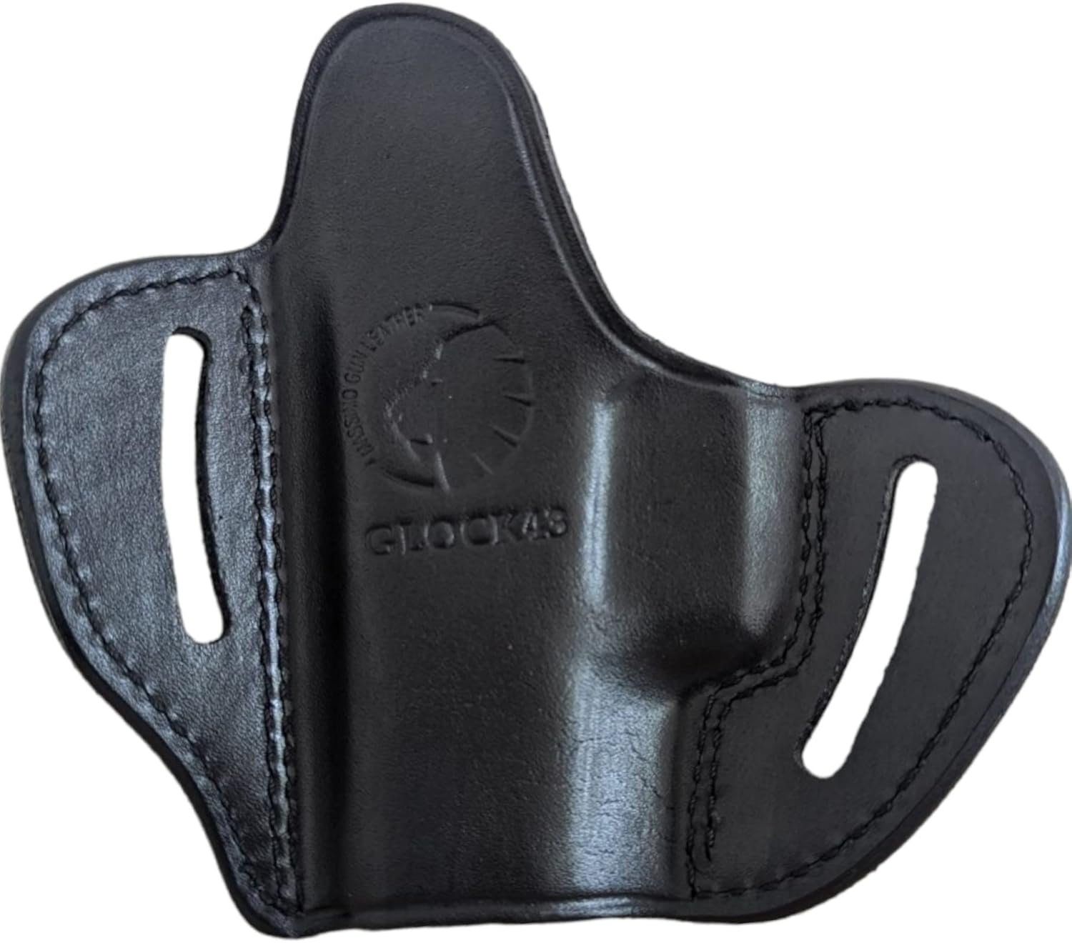 Massimo Fits Glock 42, Glock 43 OWB Concealed Cary (CCW) Holster, Right Hand Draw, 100% Genuine Leather and Handmade, Compatible with Glock 42, Glock 43, Ruger LC9 & Ruger SR22