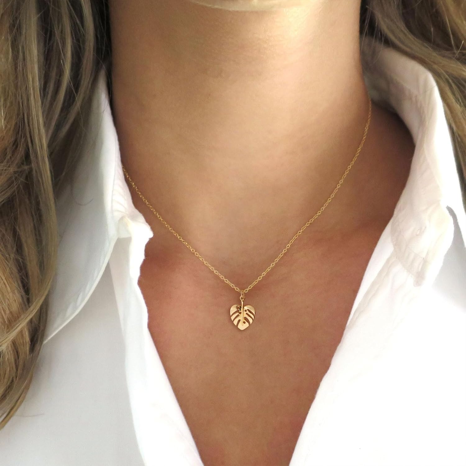 HANLI 14K Gold Plated Necklaces for Women - Dainty Butterfly, Star of David, Moon and Star, Sun, Lotus, Infinity, Hummingbird, Bee,Boots,Chill,Sunflower Pendant Designs - Elegant Jewelry for Women - Image 3