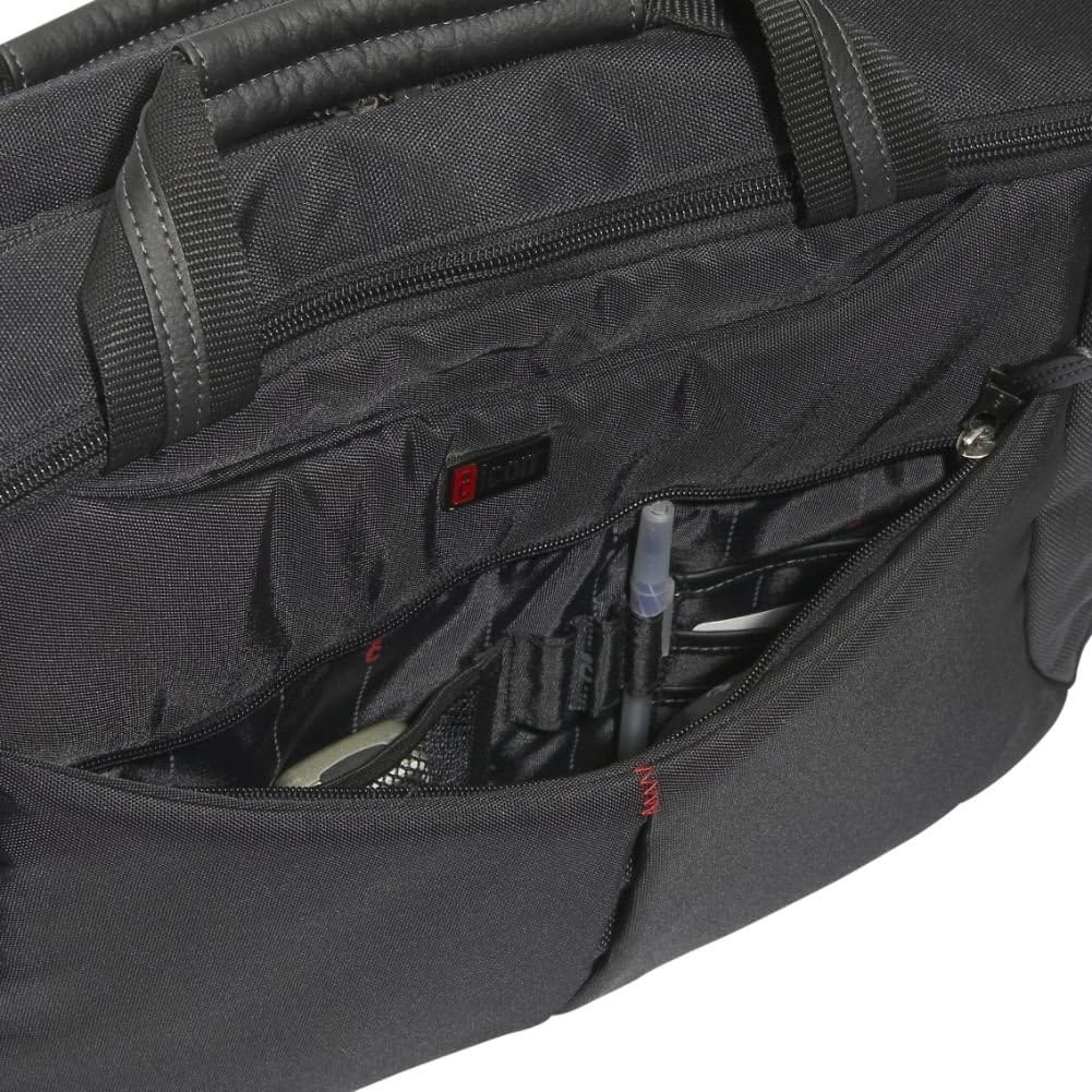Icon ICON82TSA-BLK Checkpoint-Friendly Brief with Trolley Strap (Black)