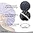 DONNA Super Jumbo Shower Cap - Comfortable Elastic Band, 100% Waterproof Hair Cap for Long Hair, Braids & Thick Styles, Reusable Big Shower Cap for Women, Keeps Hair Dry & Protected, NAVY