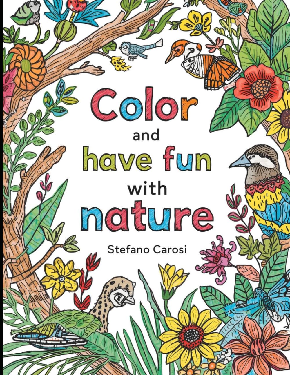 color and have fun nature: coloring book